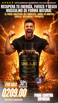 Gomitas de Shilajit Premium del Himalaya 🍯💪 | Energía, Fuerza y Vitalidad Masculina