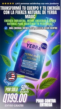 Yerba Magic Plus – Cápsulas de Yerba Mate Premium | Energía Natural y Enfoque Mental Potenciado