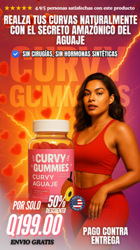 Curvy Gummies – Curvy Aguaje (60 gomitas) | Realce natural de curvas + apoyo hormonal