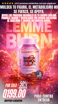 Lemme Burn – Activador del Metabolismo y AMPK | 60 Cápsulas Veganas