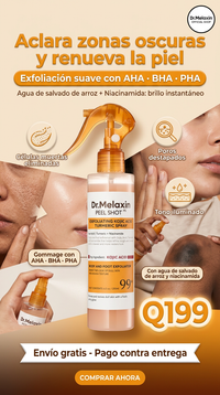Dr. Melaxin Peel Shot – Spray Exfoliante Corporal con Ácido Kójico y Cúrcuma